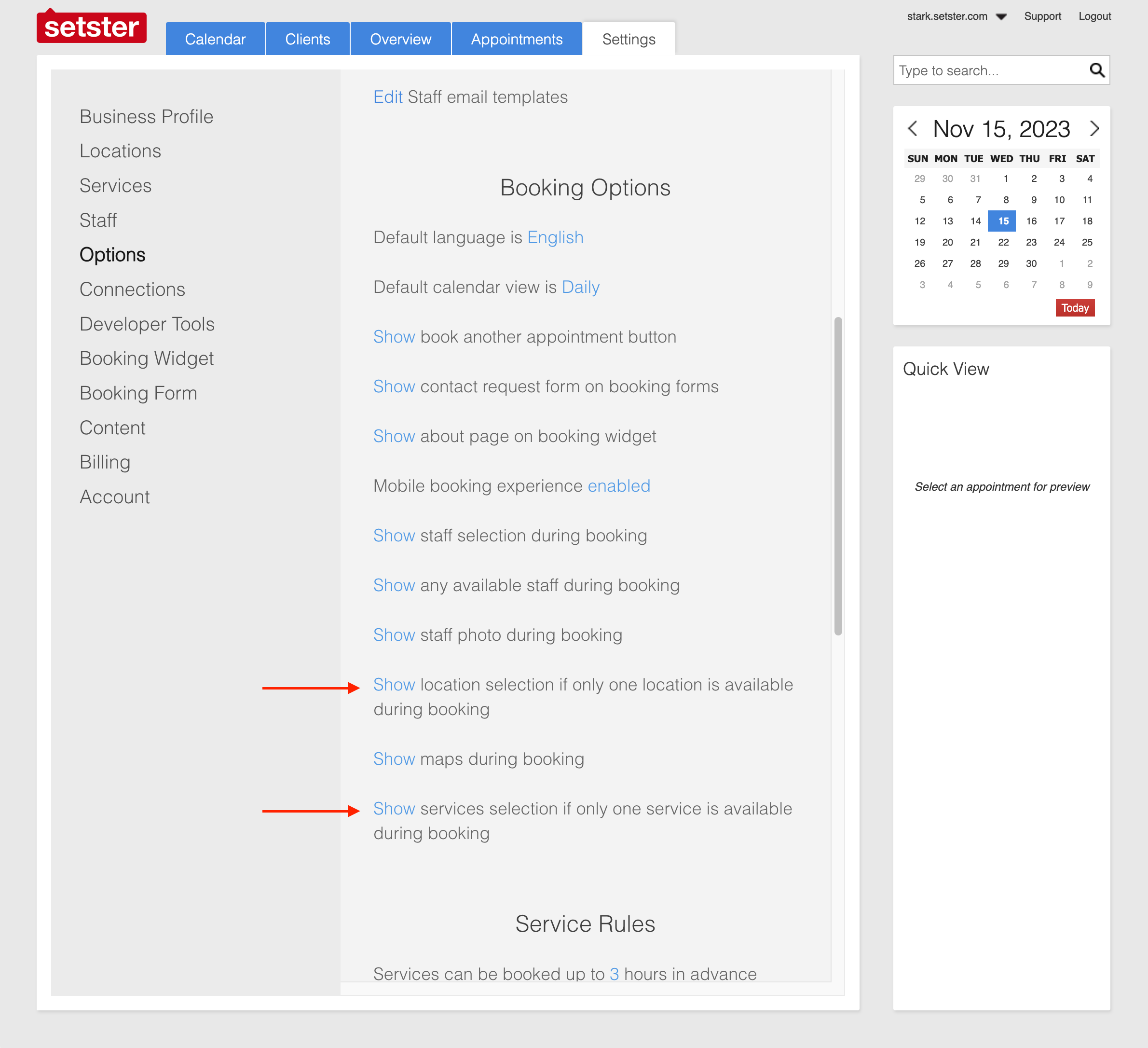 Show or Hide Location Services