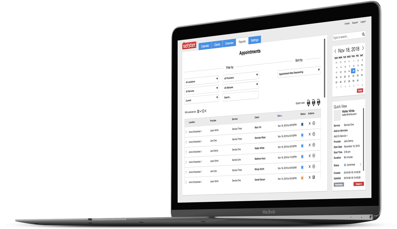 Enterprise online appointment scheduling